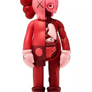 Red and Pink Art Figure